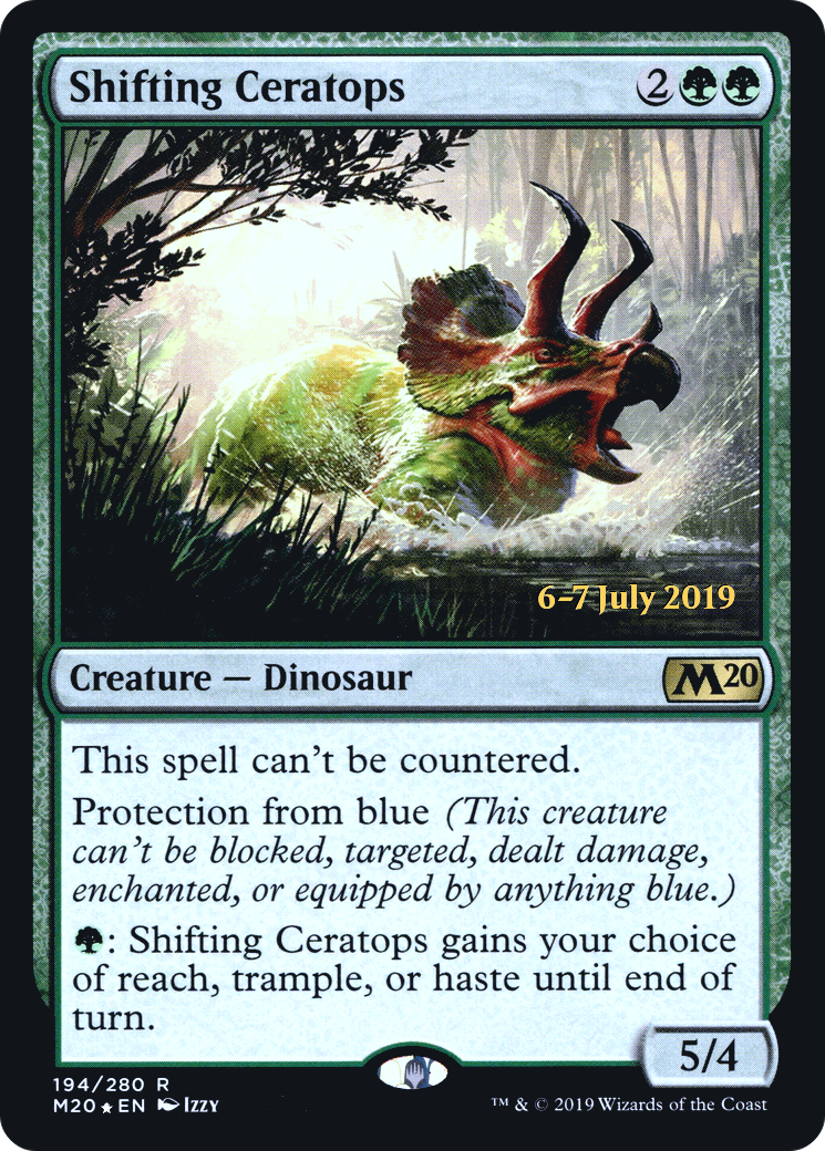 Shifting Ceratops (PRE-194S) - Core Set 2020 Promos Foil