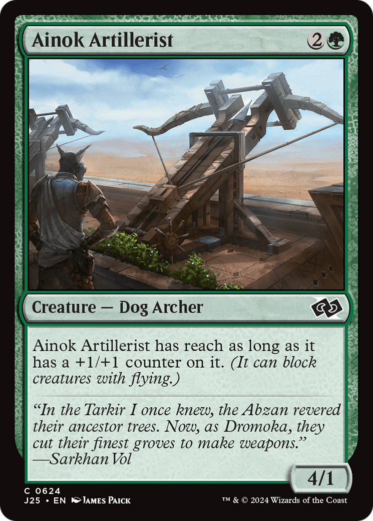 Artilleur Ainok (J25-624) - Démarrage rapide des fondations