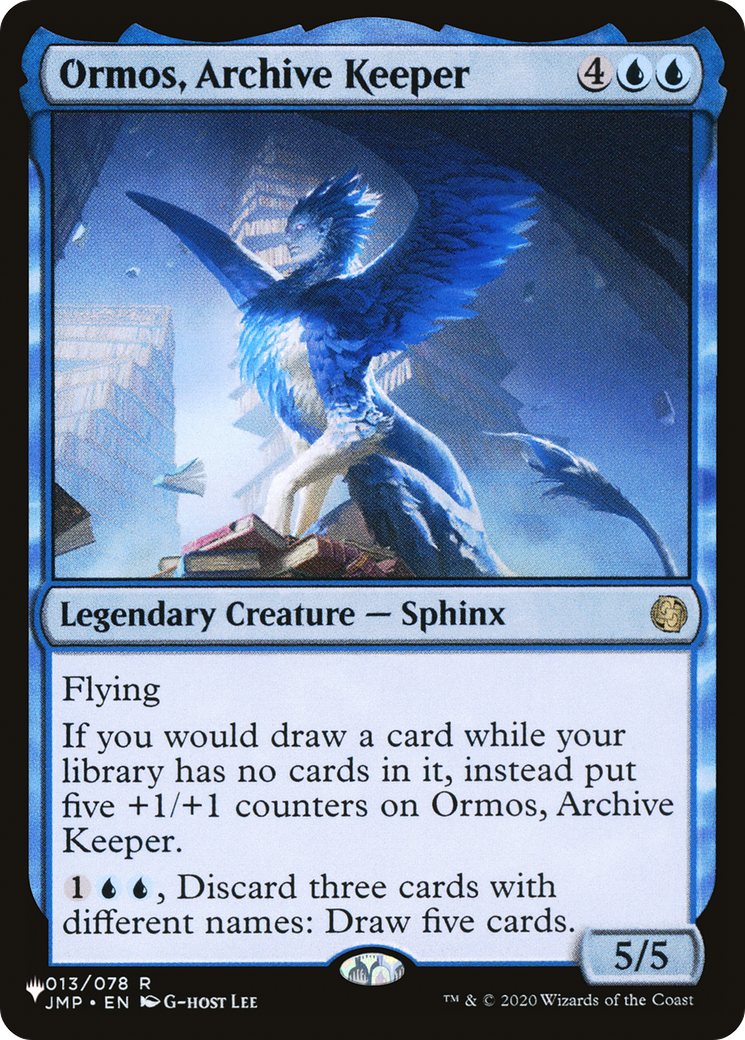 Ormos, Archive Keeper (LIST-JMP-13) - The List