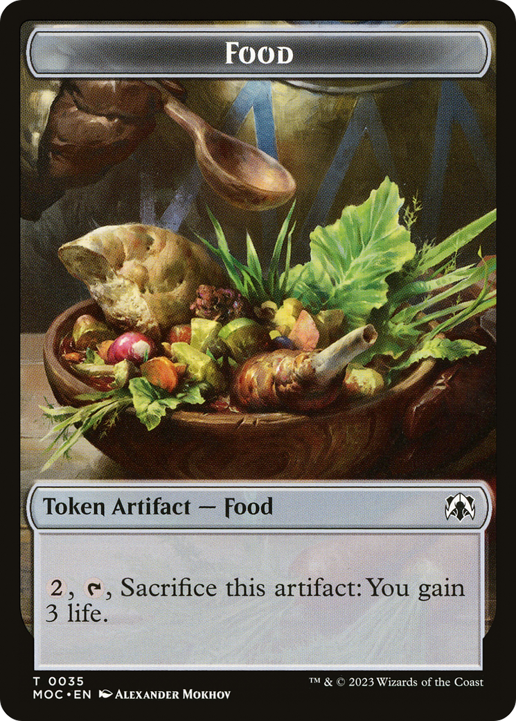Food (TMOC-035) - March of the Machine Commander Tokens