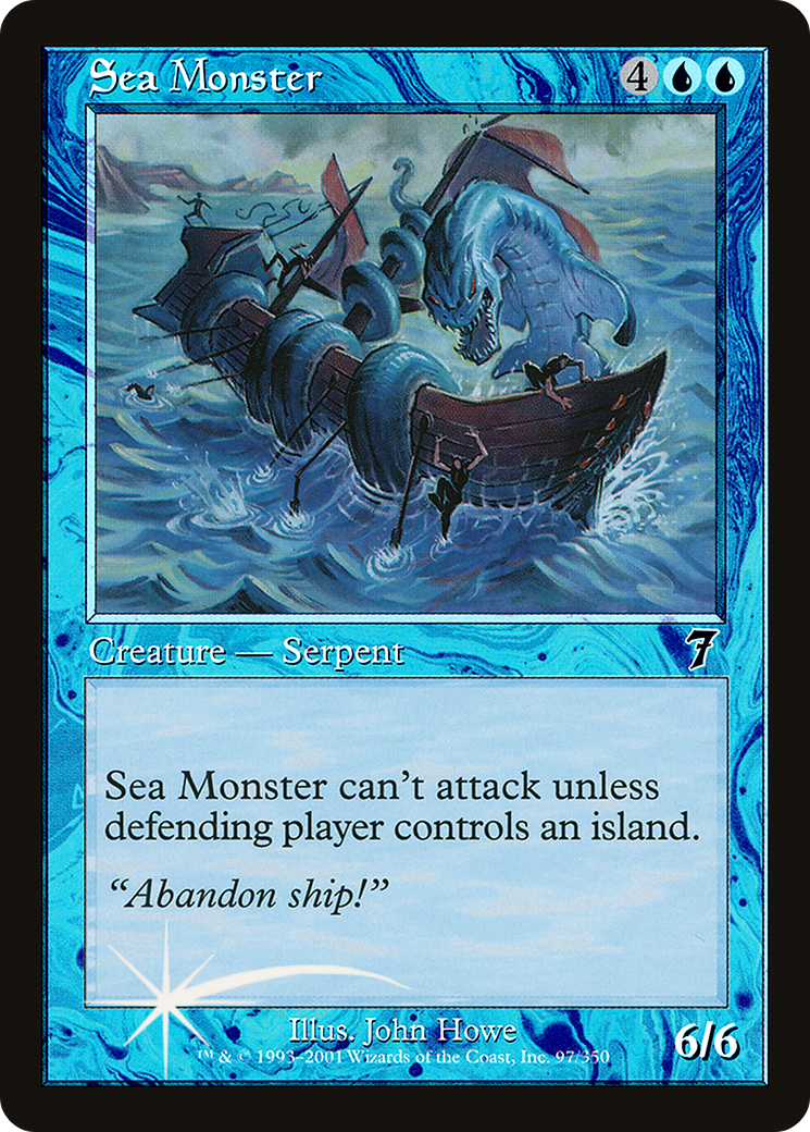 Sea Monster (7ED-97★) - Seventh Edition Foil