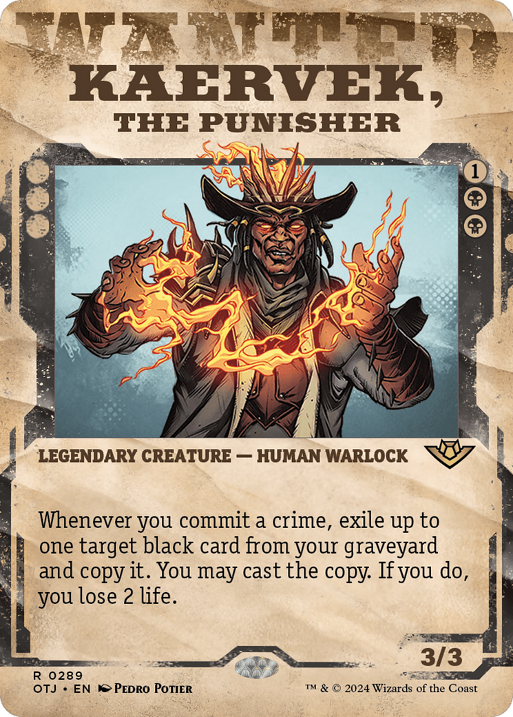 Kaervek, le Punisher (OTJ-289) - Outlaws of Thunder Junction : (Vitrine) (Sans bordure) Foil