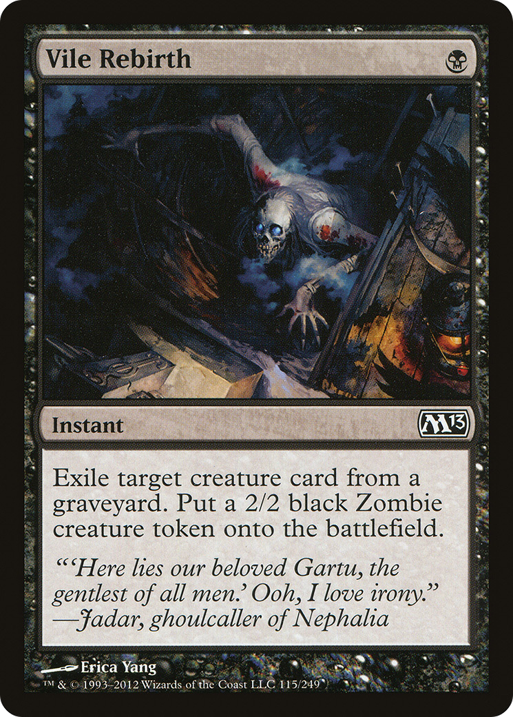 Vile Rebirth (M13-115) - Magic 2013 Foil