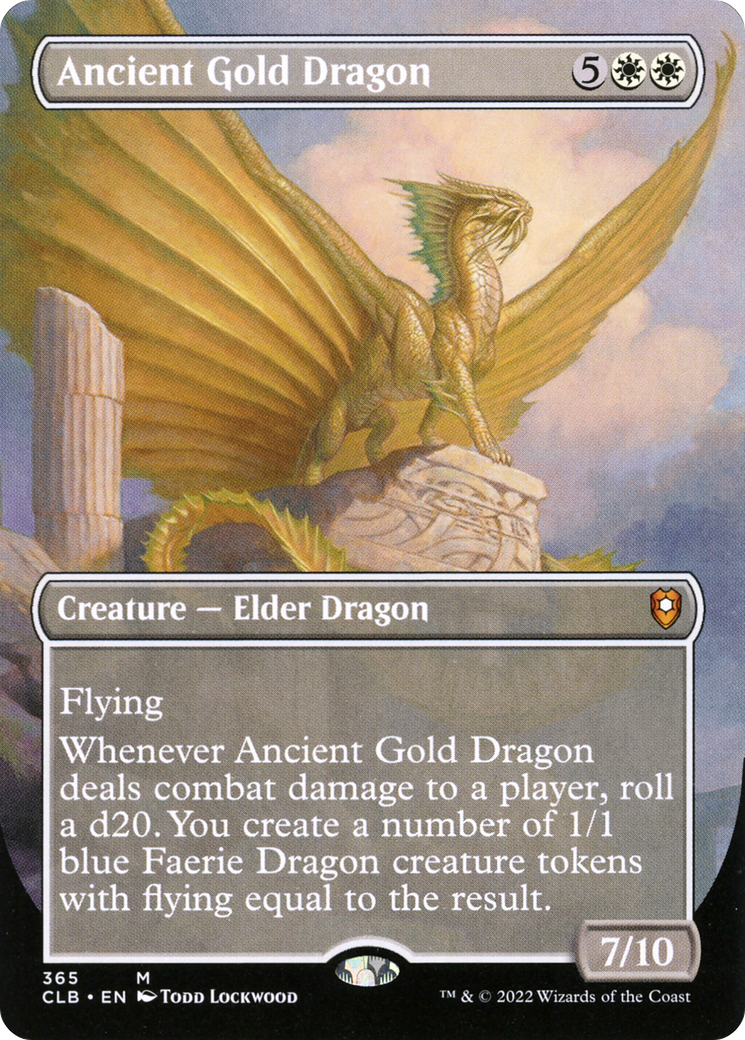 Dragon d'or antique (CLB-365) - Commander Legends : La Bataille de Baldur's Gate (sans bordure) Foil