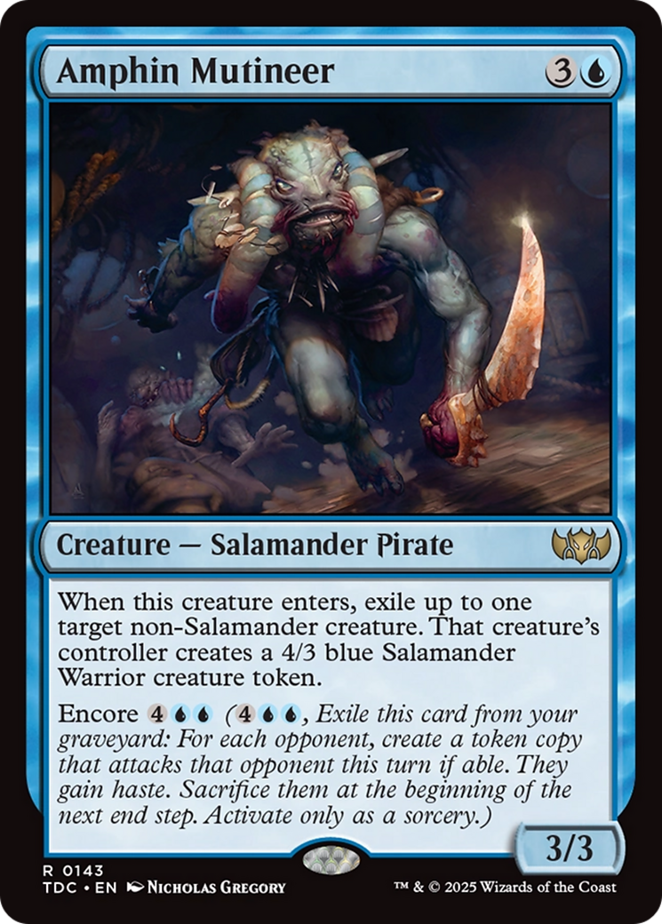 Amphin Mutineer (TDC-143) - Commandant : Tarkir : Tempête de dragons