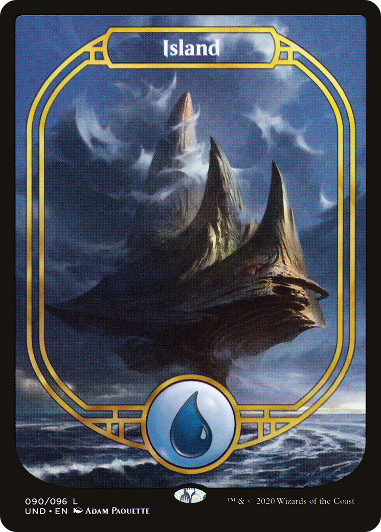 Island (Full Art) (UND-090) - Unsanctioned Foil