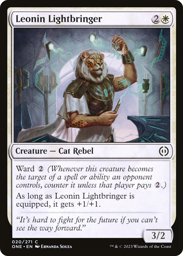 Leonin Lightbringer (ONE-020) - Phyrexia : Tous ne seront qu'un seul foil