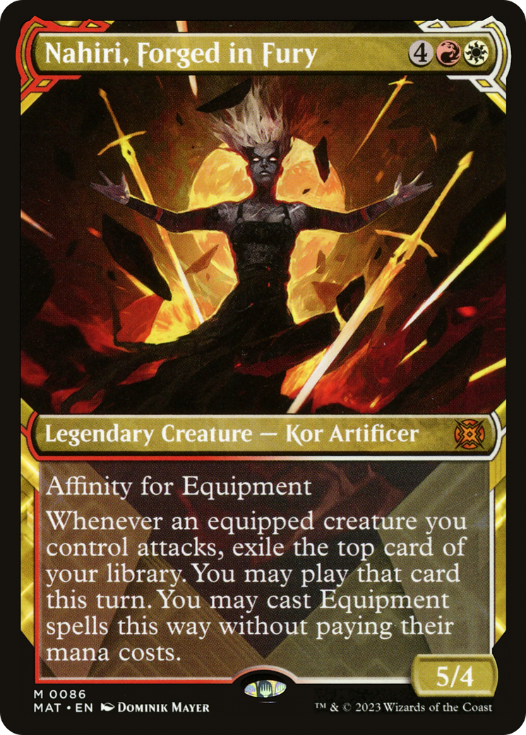 Nahiri, Forged in Fury (Showcase) (MAT-086) - March of the Machine: The Aftermath: (Showcase) Foil