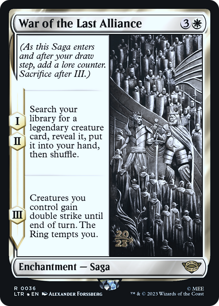 War of the Last Alliance (PRE-36S) - Tales of Middle-earth Promos Foil