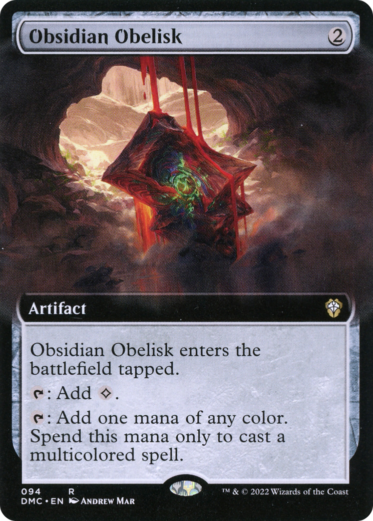 Obélisque d'obsidienne (DMC-094) - Dominaria United Commander : (Extended Art)