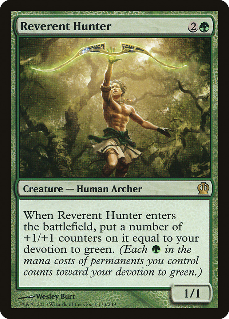 Reverent Hunter (THS-173) - Theros Foil