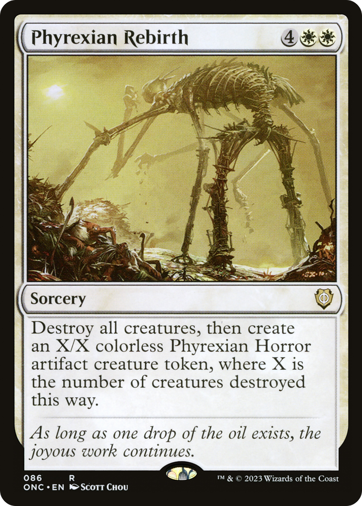 Renaissance Phyrexiane (ONC-086) - Phyrexia : Tous ne feront plus qu'un, commandant