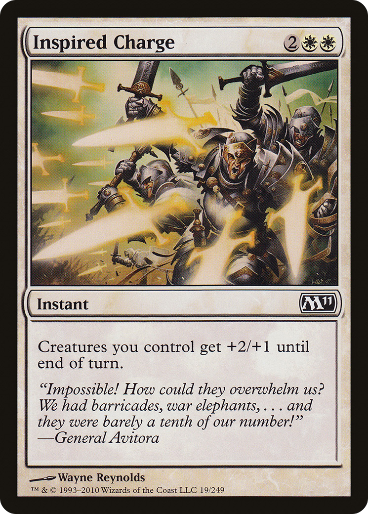 Inspired Charge (M11-019) - Magic 2011 Foil