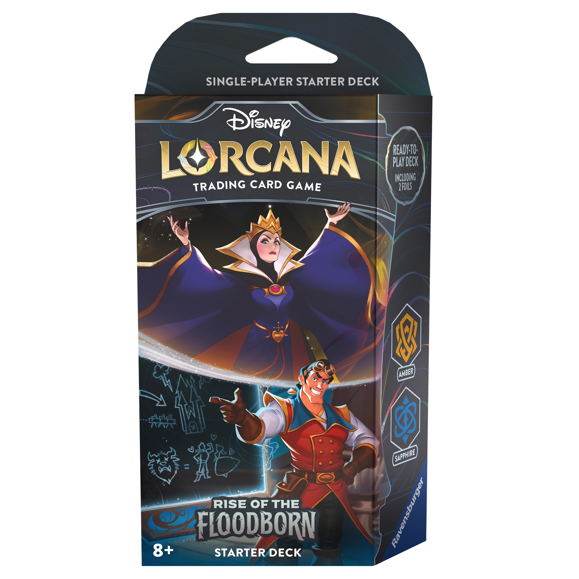 Disney Lorcana : Deck de démarrage Rise of the Floodborn - Ambre/Saphir