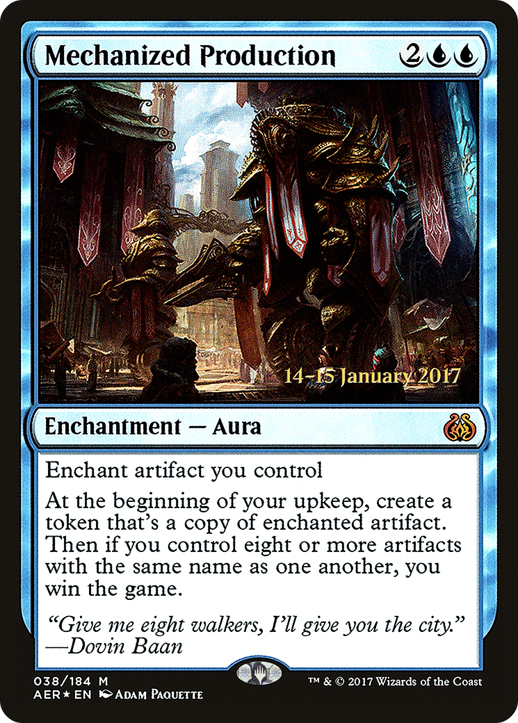 Mechanized Production (PRE-38S) - Aether Revolt Promos Foil