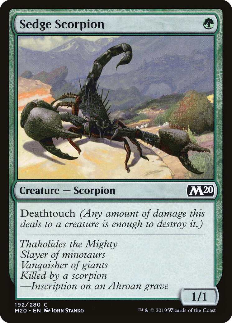 Sedge Scorpion (M20-192) - Core Set 2020 Foil
