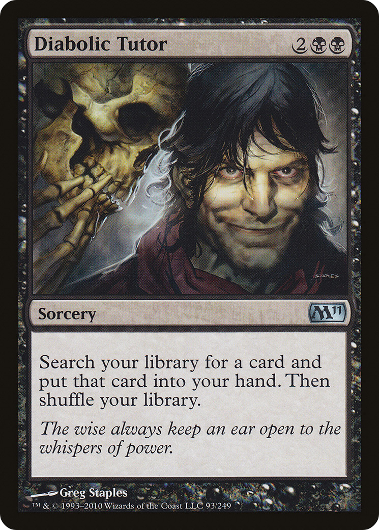 Diabolic Tutor (M11-093) - Magic 2011 Foil