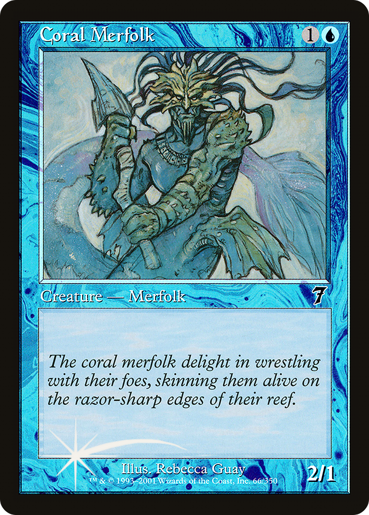 Coral Merfolk (7ED-66★) - Septième édition