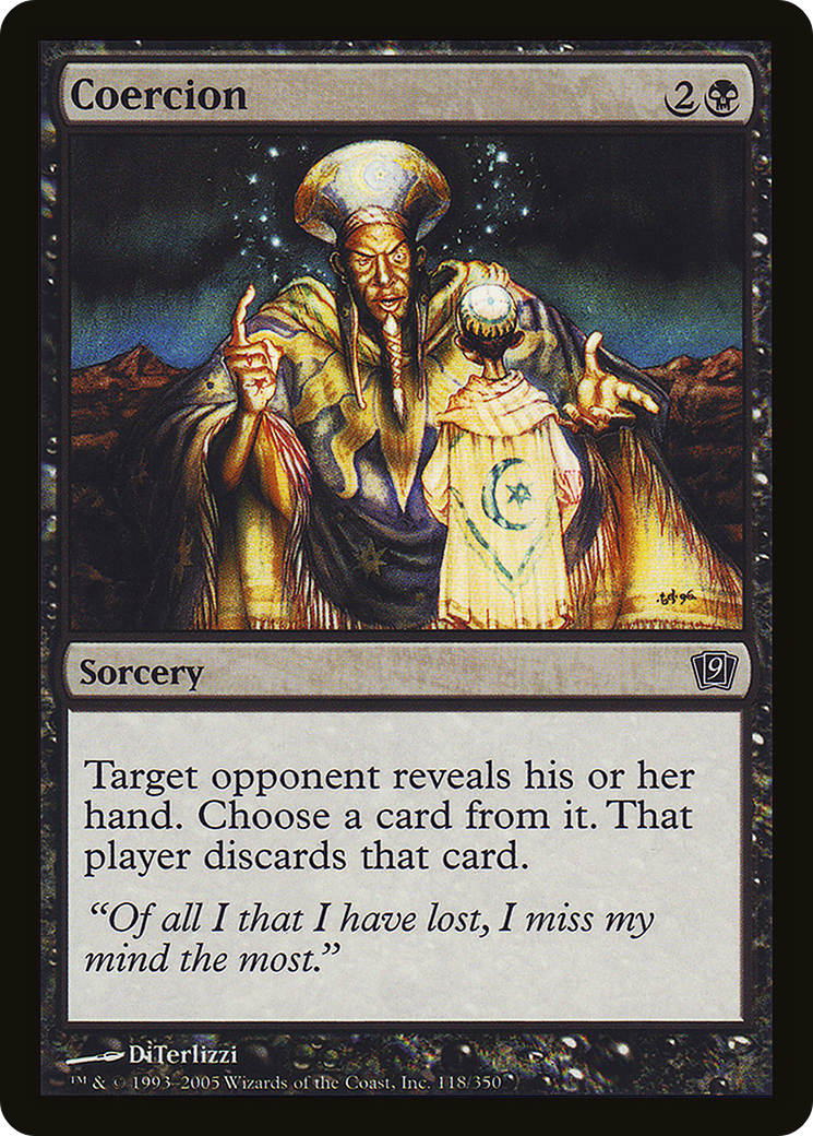 Coercion (9ED-118★) - Ninth Edition Foil