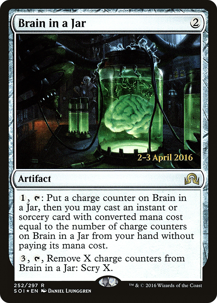 Brain in a Jar (PRE-252) - Shadows over Innistrad Promos Foil