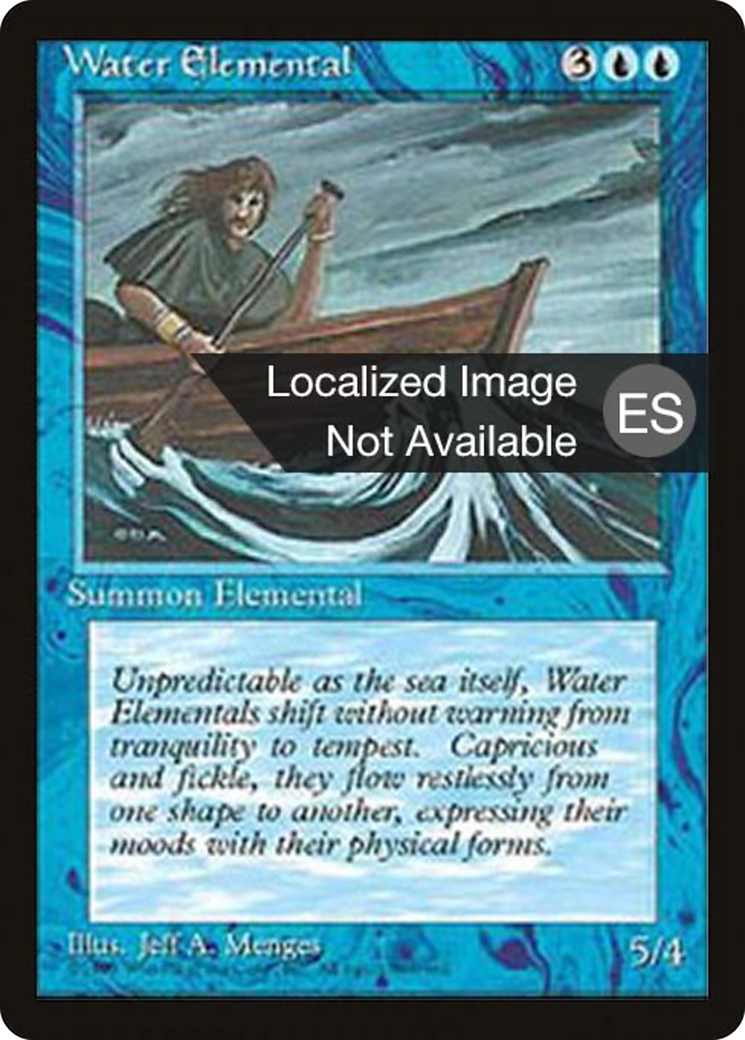 Water Elemental (4BB-) - Fourth Edition Foreign Black Border