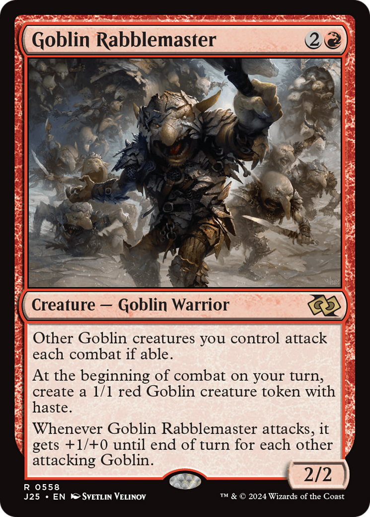 Goblin Rabblemaster (J25-558) - Foundations Jumpstart