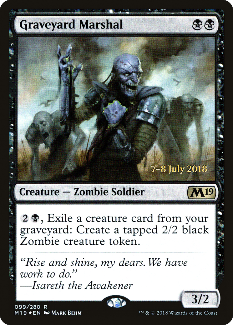Graveyard Marshal (PRE-099) - Core Set 2019 Promos Foil