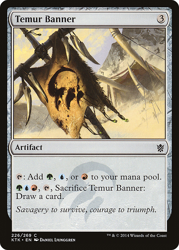 Bannière Temur (KTK-226) - Khans de Tarkir