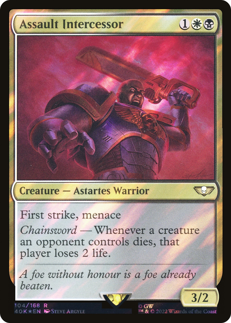 Intercesseur d'assaut (40K-104★) - Commander Foil de Warhammer 40,000