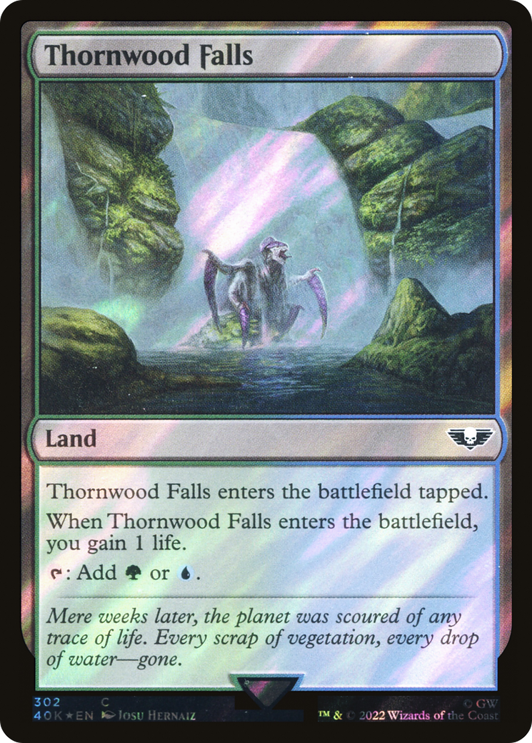 Thornwood Falls (Surge Foil) (40K-302) - Warhammer 40,000 Commander Foil