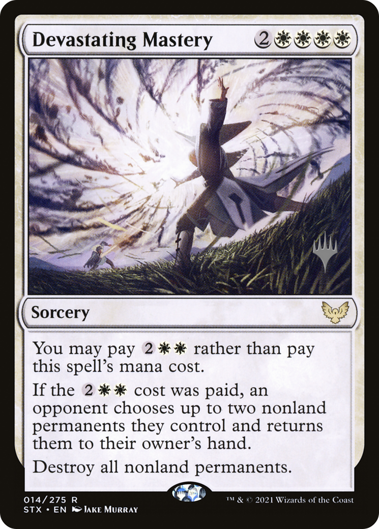 Devastating Mastery (PPSTX-14P) - Strixhaven: School of Mages Promos Foil