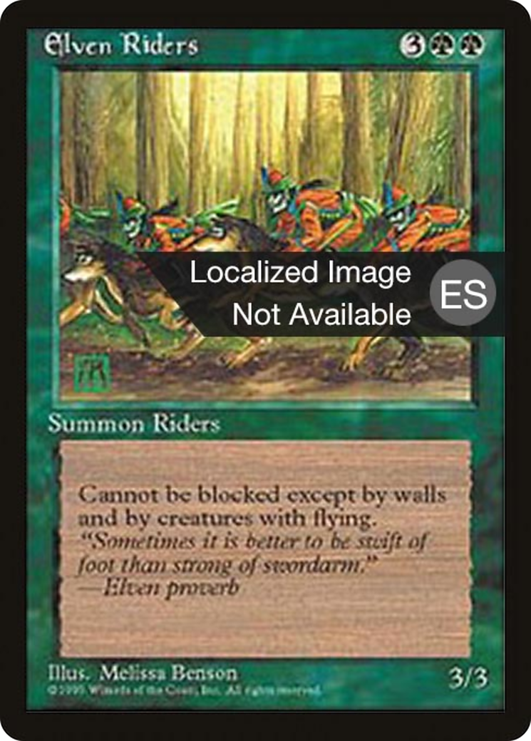 Elven Riders (4BB-242) - Quatrième édition, Foreign Black Border