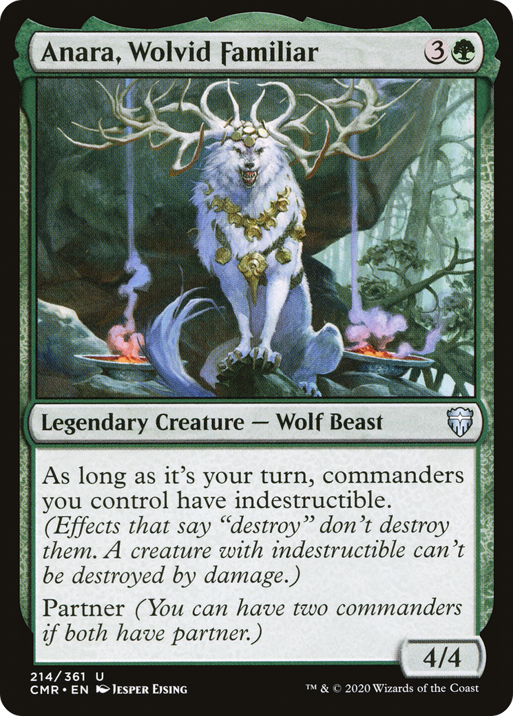 Anara, Familier Loup (CMR-214) - Commander Legends Foil