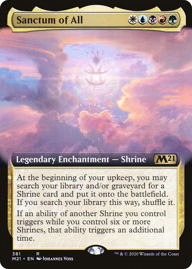 Sanctum of All (Extended Art) (M21-381) - Core Set 2021: (Extended Art) Foil