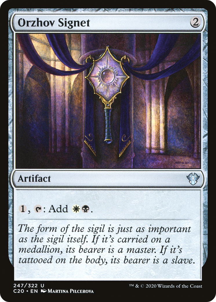 Orzhov Signet (C20-247) - Commander 2020