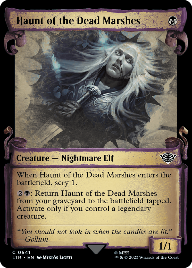 Haunt of the Dead Marshes (Showcase Scrolls) (LTR-541) - The Lord of the Rings: Tales of Middle-earth: (Showcase) Foil