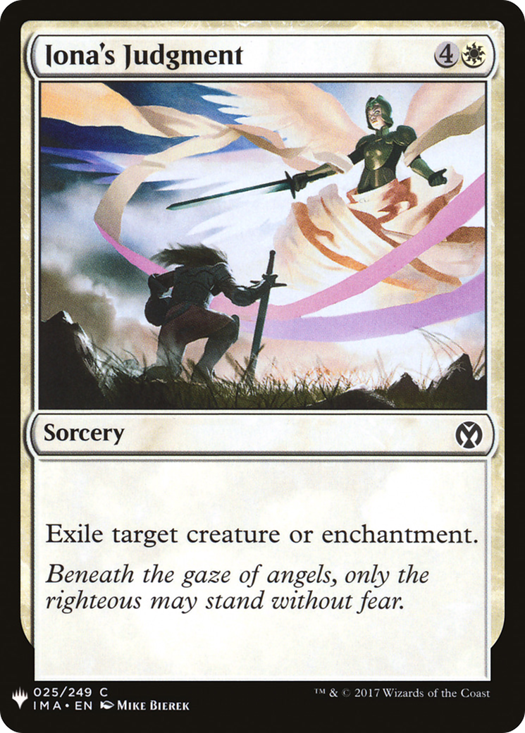 Iona's Judgment (LIST-IMA-25) - The List