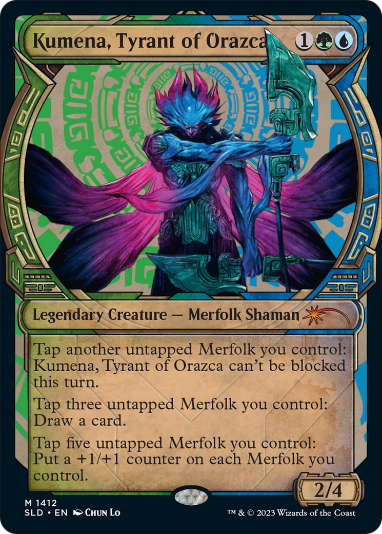 Kumena, Tyrant of Orazca (SLD-1412) - Secret Lair Drop: (Showcase)