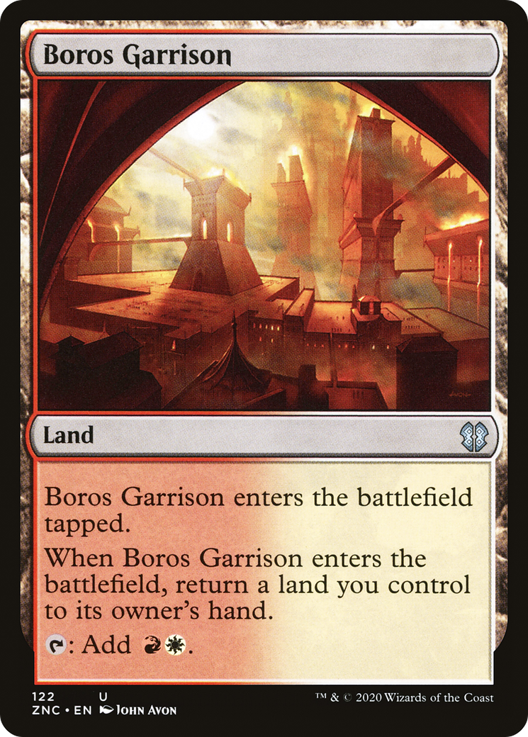 Garnison de Boros (ZNC-122) - Commandant de Zendikar Rising