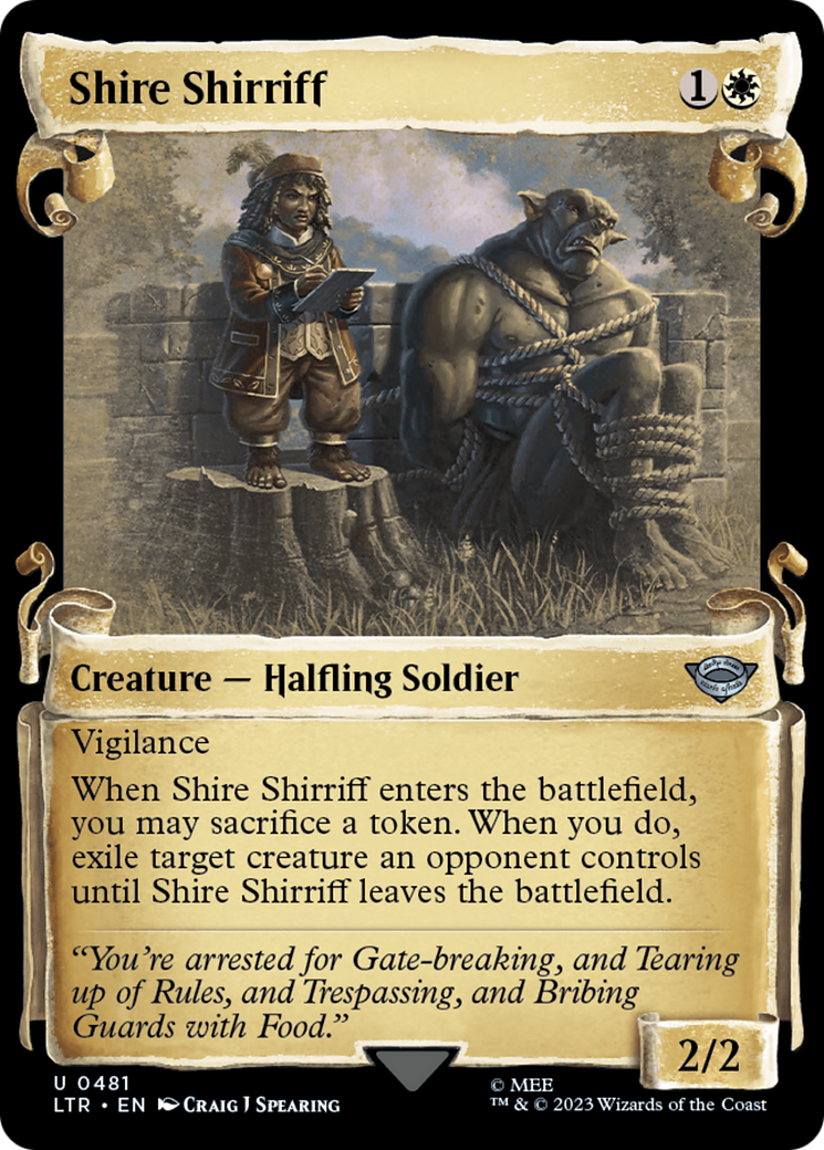 Shire Shirriff (Showcase Scrolls) (LTR-481) - The Lord of the Rings: Tales of Middle-earth: (Showcase) Foil