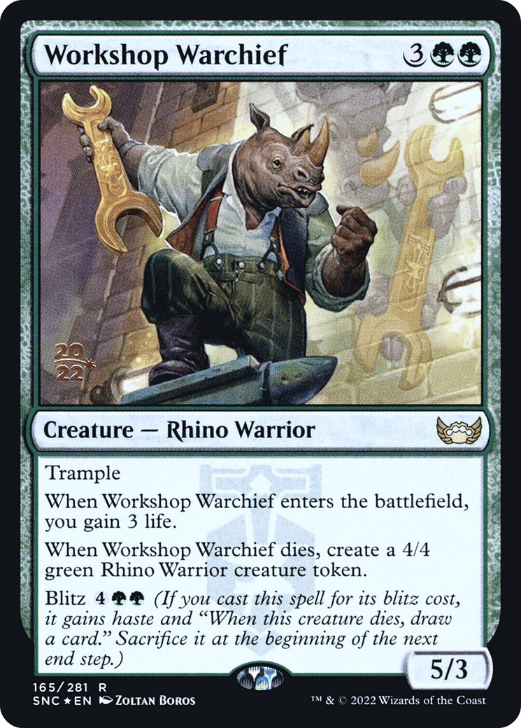 Workshop Warchief (PRE-165S) - Streets of New Capenna Promos Foil