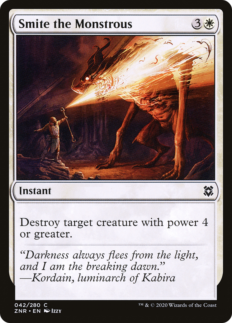Frapper le Monstrueux (ZNR-042) - Zendikar Rising