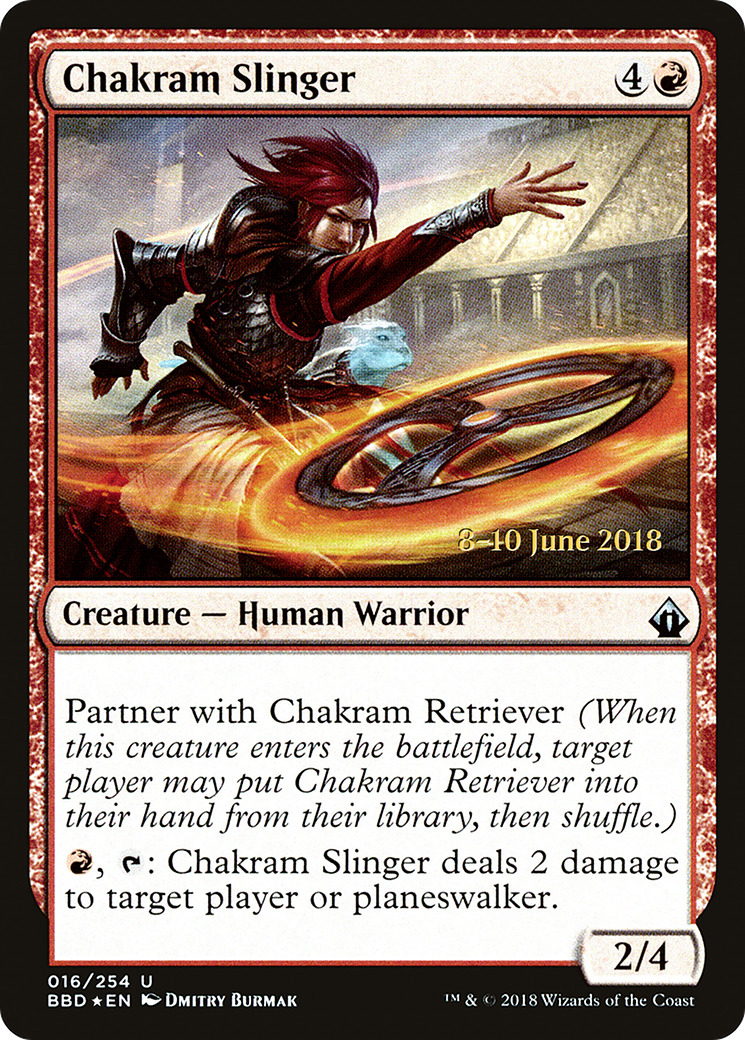 Chakram Slinger (PBBD-16S) - Battlebond Promos Foil