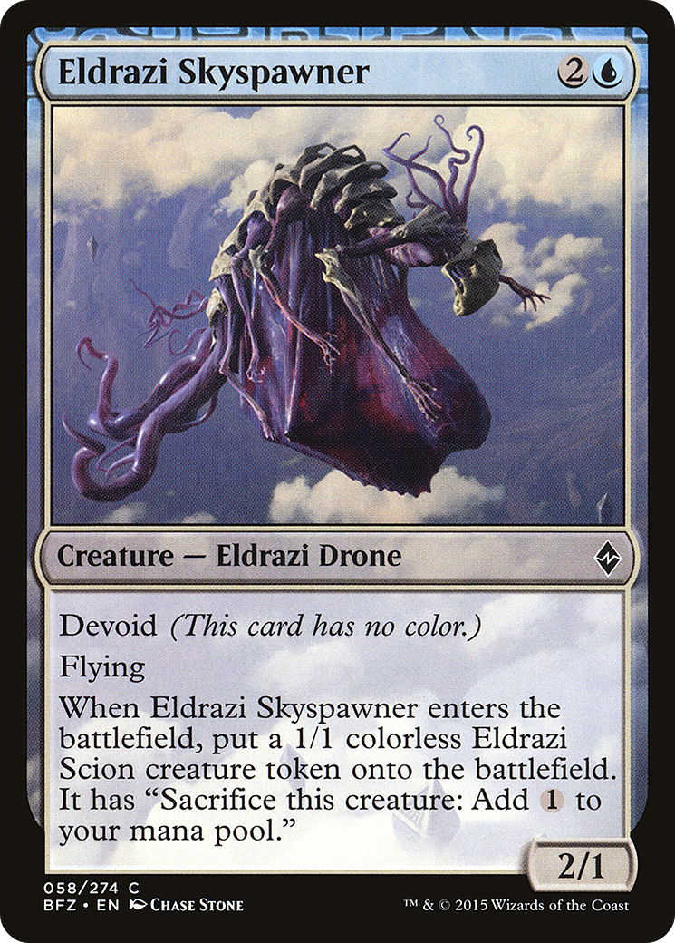 Eldrazi Skyspawner (BFZ-058) - Battle for Zendikar: (devoid) Foil