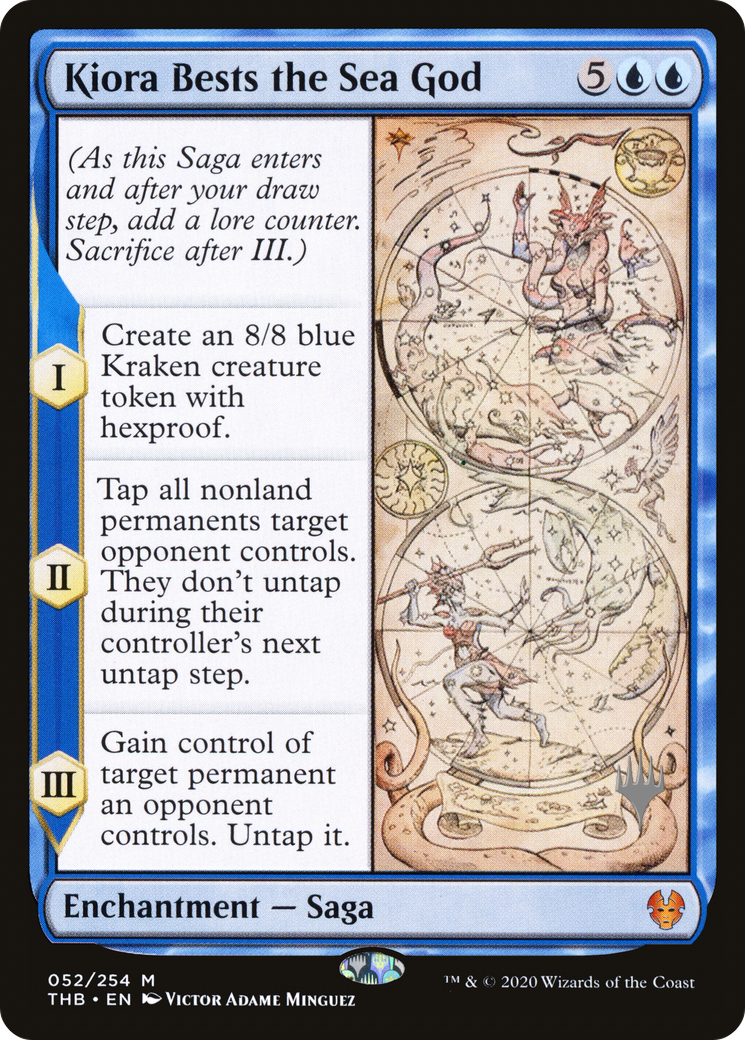 Kiora Bests the Sea God (PPTHB-52P) - Theros Beyond Death Promos Foil