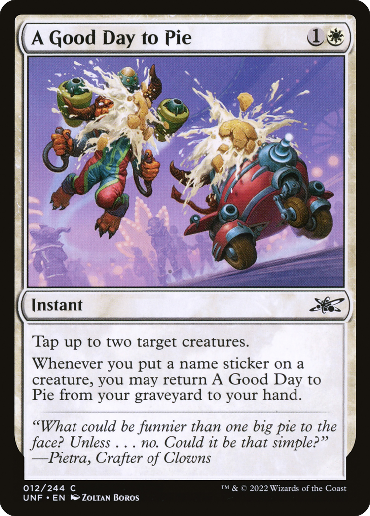 Une belle journée pour faire une tarte (UNF-012) - Unfinity Foil