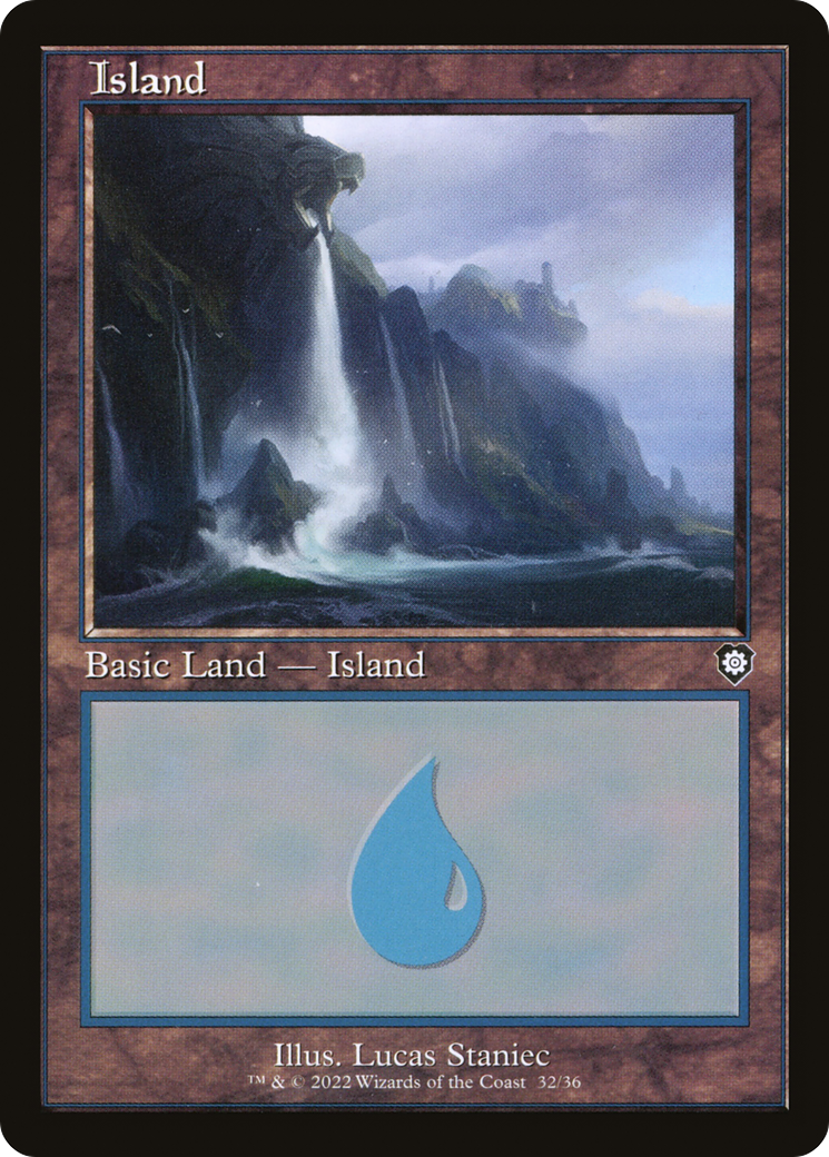 Island (32) (Retro Frame) (BRC-032) - The Brothers' War Commander