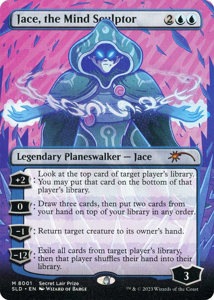 Jace, the Mind Sculptor (SLP-8001) - Secret Lair Drop (Borderless) Foil