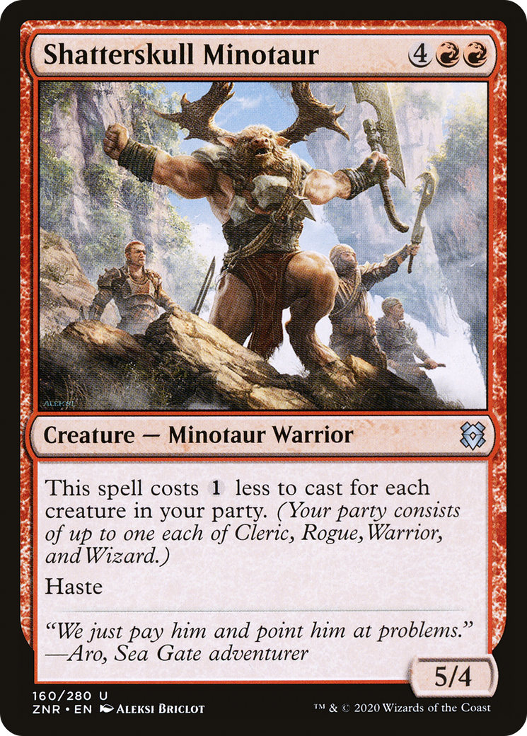 Shatterskull Minotaur (ZNR-160) - Zendikar Rising Foil
