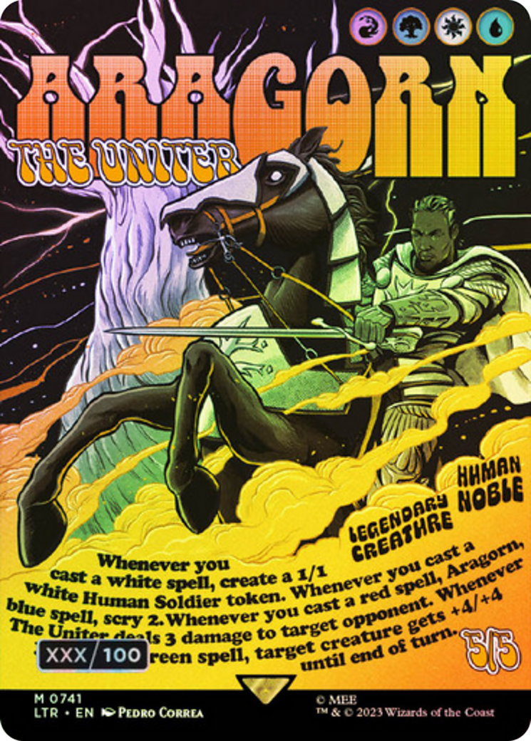 Aragorn, the Uniter (LTR-741) - The Lord of the Rings: Tales of Middle-earth (Borderless) Foil